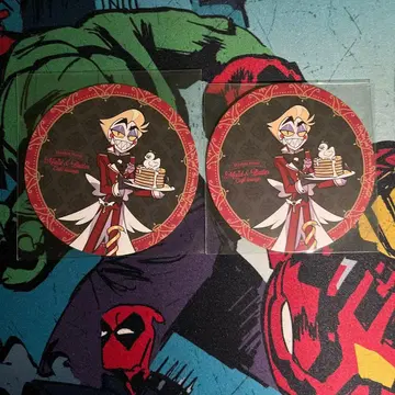 해즈빈 호텔 애니메이트 카페 루시퍼 코스터 2장 세트