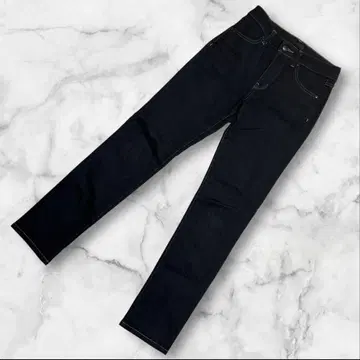 유니클로 슬림 스트레이트 하이라이즈 데님 23 다크 네이비