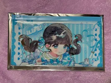 무지개 깃털 미니 클리어 파우치