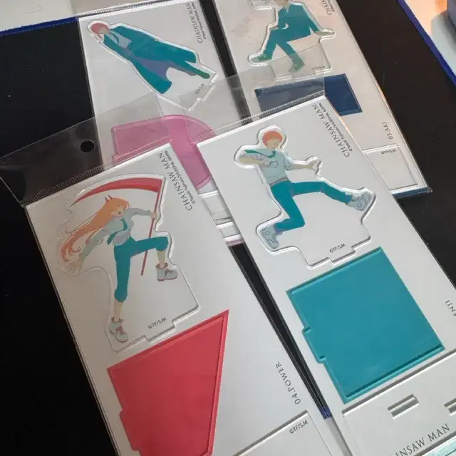 체인소맨 전시회 아크릴 스탠드 4종 일괄