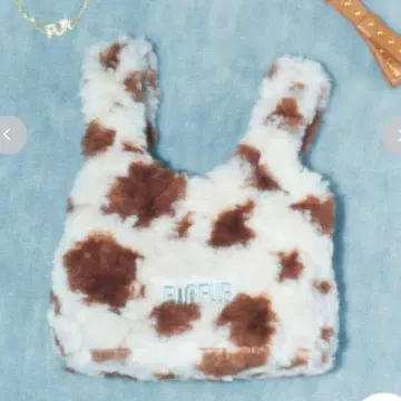 [ 미사용 새상품 ] FURFUR 에코 퍼 마켓백 애니멀 무늬