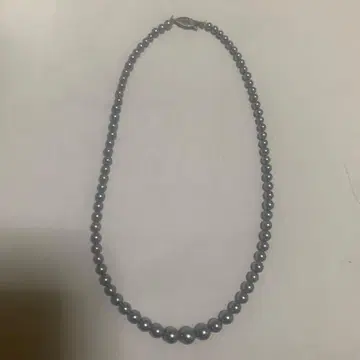 그레이 펄 목걸이 일련