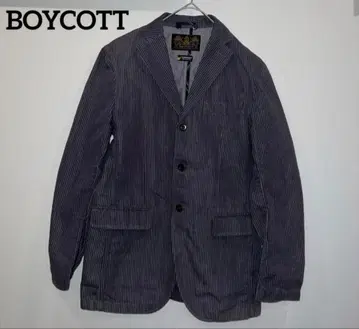 [ BOYCOTT ] 스트라이프 테일러드 자켓 W-46(M)
