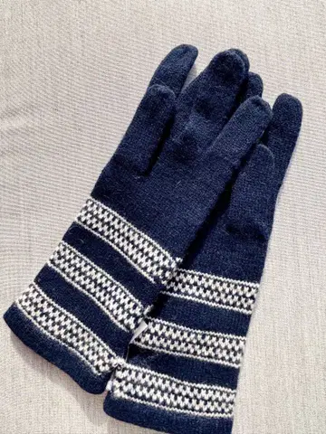 새상품 매킨토시 필로소피 니트 장갑 네이비