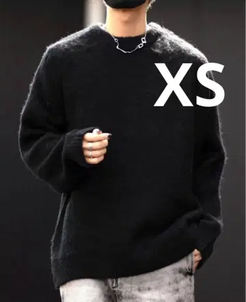 [ CLEL ] 모헤어 블렌드 샤기 디자인 니트 XS