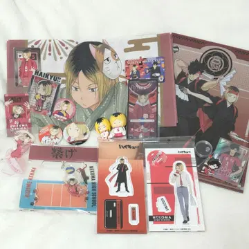 하이큐 코즈메 켄마 쿠로오 테츠로 아크릴 스탠드 카드 캔 배지 세트