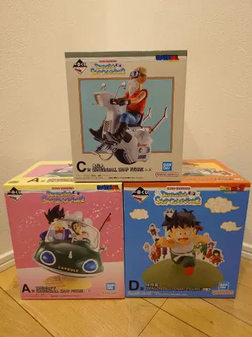 제일복권 드래곤볼 스냅 컬렉션 2 A, C, D 미개봉 새상품 세트