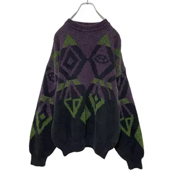 구제 의류 니트 스웨터 탁한 계열