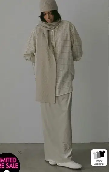 ETRE tokyo I라인 벨로아 스커트