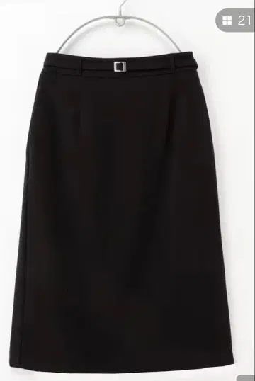 한 번 시착만 한 상품 GLACIER 벨트 포함 타이트 스커트 블랙