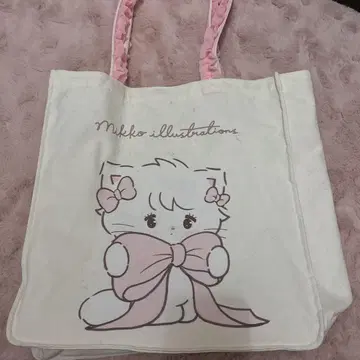mikko illustrations 바닥 넓은 토트백 무스