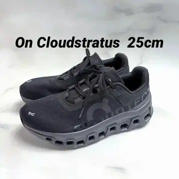 On Cloudstratus 25cm 클라우드 몬스터 블랙 스니커즈