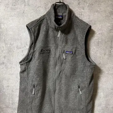 파타고니아 patagonia 베스트 플리스 기업 자수 그레이