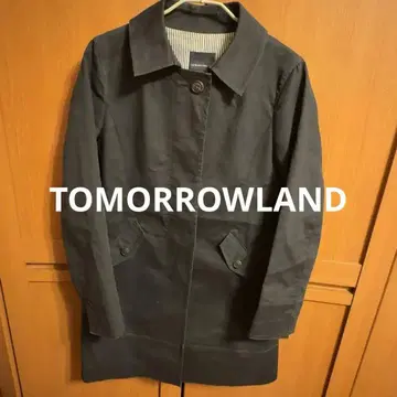 TOMORROWLAND 네이비 트렌치코트 허리 조절 가능