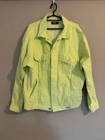 XLARGE 데님 자켓 라이트 그린