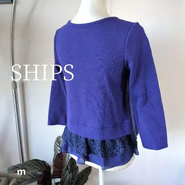 [일본제] 쉽스 헤플럼 티셔츠 퍼플 7부 소매