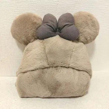 새상품급 디즈니 후드 부착 4WAY 미니 담요 푹신 베이지