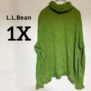 새상품급 L.L.Bean [ 1X ] 터틀넥 긴팔 상의 그린
