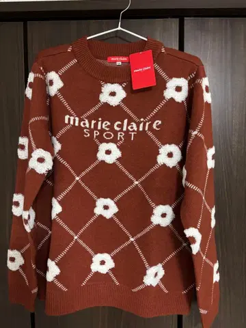 마리끌레르 SPORT 브라운 스웨터 LL