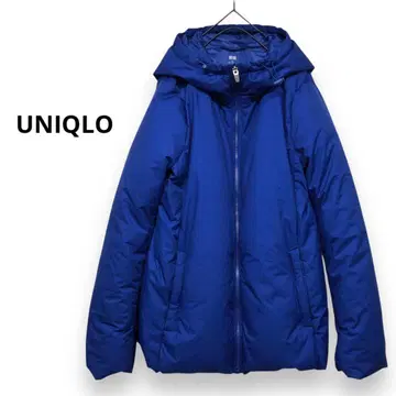 UNIQLO 심리스 다운 파카 다운 자켓 XL 블루