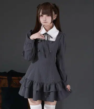 palelfy 파르엘피 클래시컬 셔츠 레이어드 원피스