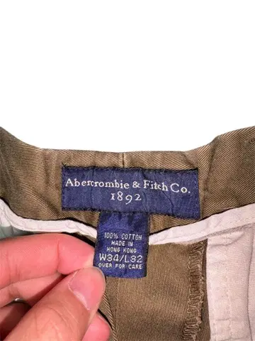 Abercrombie & Fitch 치노 팬츠 W34/L32 올리브