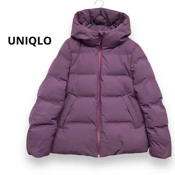 정가 12,900엔 UNIQLO 심리스 다운 다운 자켓 퍼플
