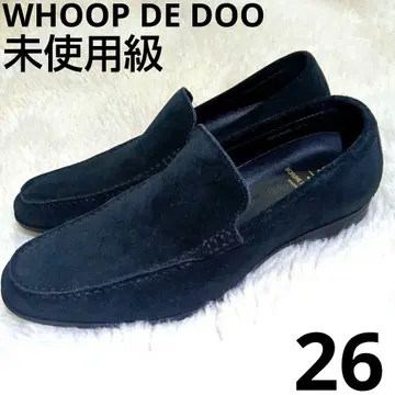 미사용급 whoop-de-doo 로퍼 블랙 스웨이드 모카신 26
