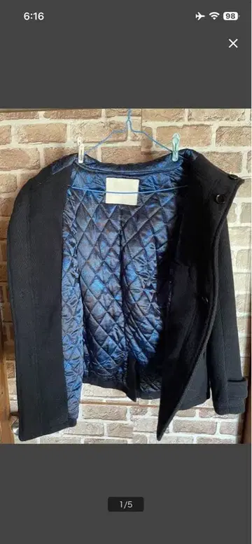 DOWBL 더플 코트 페이즐리 무늬 반다나 무늬 스트릿