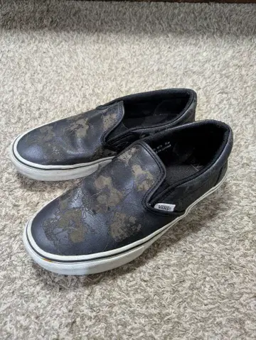 Vans 스컬 패턴 슬립온 W'S 7.5