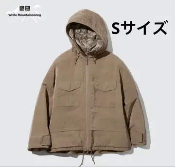 UNIQLO 화이트 마운티니어링 다운 자켓 S 사이즈