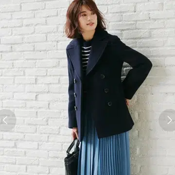 새상품급 쿠미쿄쿠 멜톤리버 피코트 빅 사이즈 6