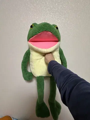 개구리 퍼펫 봉제 인형
