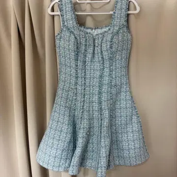 ROBE de FLEURS 스카이블루 플레어 드레스 S