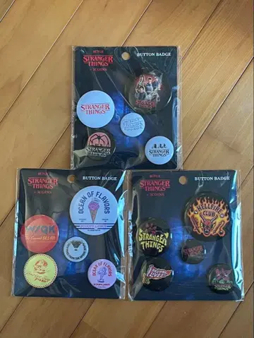 STRANGER THINGS x 3COINS 캔뱃지 5개 x 3세트
