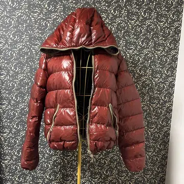 DUVETICA 브라운 후드 부착 다운 자켓 리버서블 사이즈 52