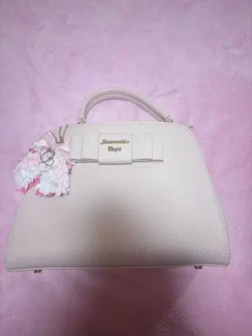 Samantha vega 리본 포함 핑크 핸드백