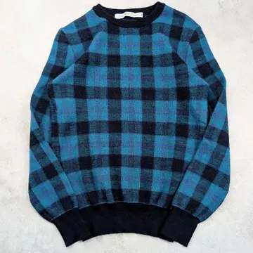 JOHN LAWRENCE SULLIVAN 울 100% 체크 무늬 니트