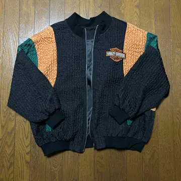 할리데이비슨 나일론 자켓 퀼팅 블루종