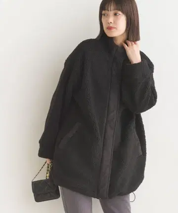 대특가 옴네스 보아 자켓 플리스 자켓 아우터 블랙