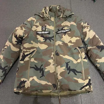 KNACKERED x HOUSTON 패딩 자켓 카모플라쥬 XL