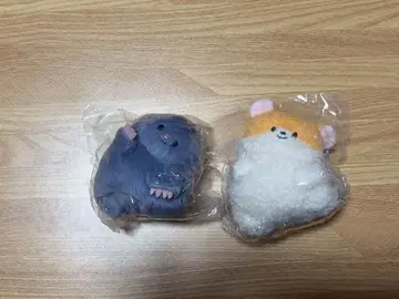 치라리즈 봉제 인형 마스코트 하무치 모구치 2개 세트