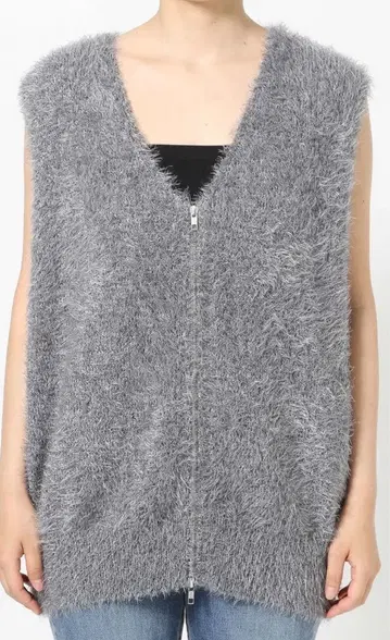 LOWRYS FARM 샤기 ZIP 베스트 그레이 12/16까지