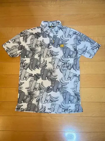 LOUDMOUTH 골프 피케 셔츠 M 고릴라 화이트 새상품급