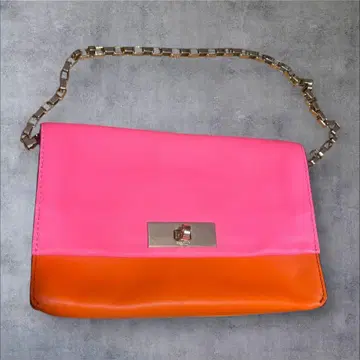 새상품급 kate spade 케이트 스페이드 체인 숄더백 핑크 바이컬러