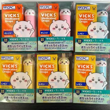 미사용품 VICKS x 치이카와 (먼작귀) 콜라보 케이스 6개 세트
