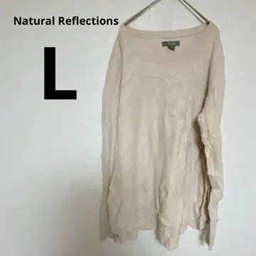 할인 Natural Reflections 베이지 니트 스웨터 [ L ]