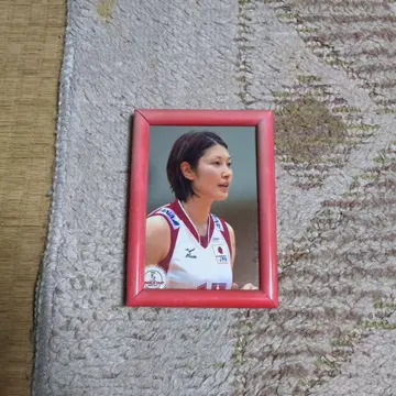 전 일본 여자 배구 선수 카노 마이코의 사진 액자.