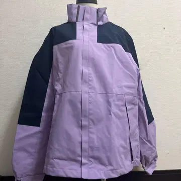 보라색과 블랙 마운틴 파카 방풍 방한