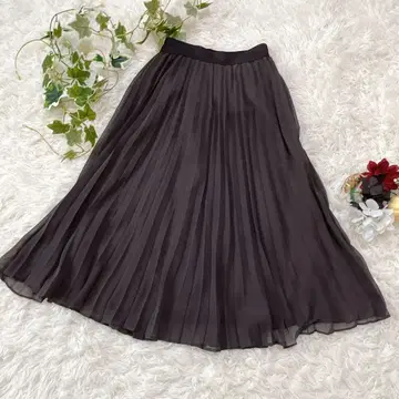 슬림 롱 스커트 다크 그레이 9호